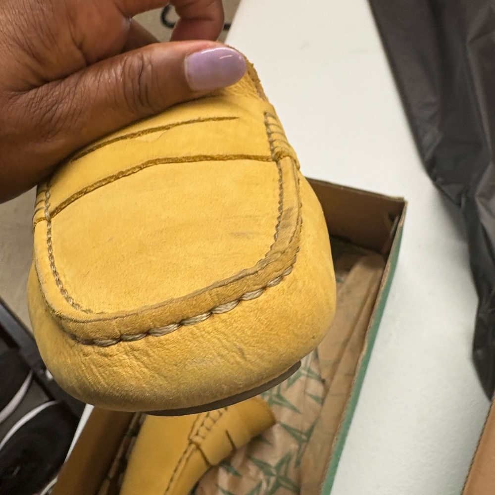Eastland Yellow Slip-On Loafers with Classic Design - Picture 3 of 6